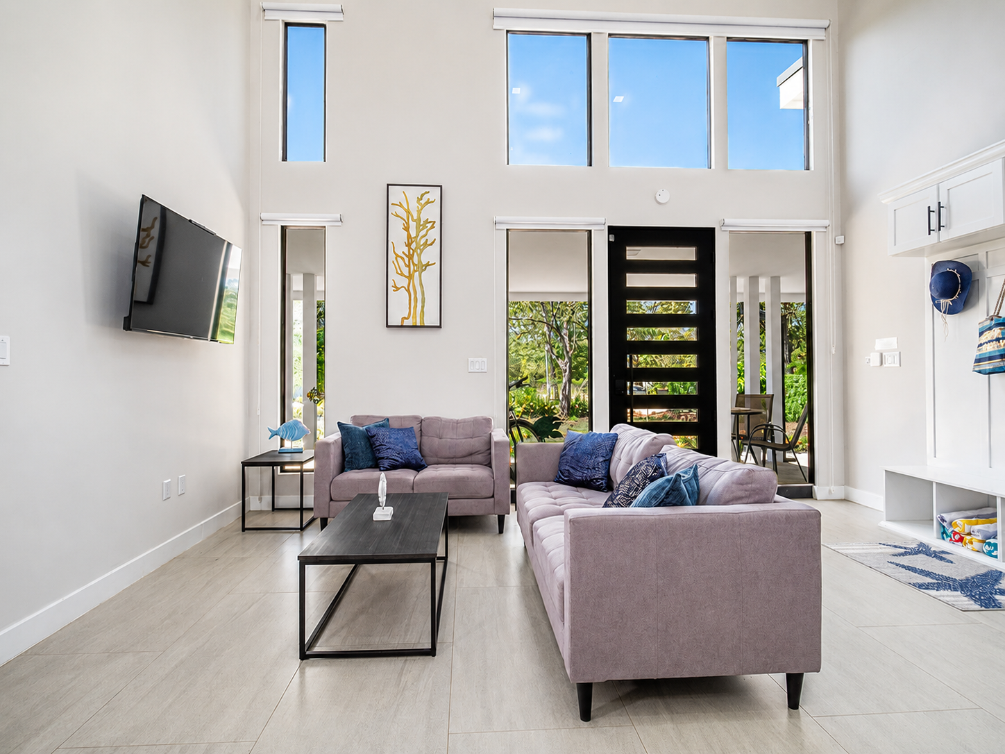 Casa Tranquila living area with open indoor-outdoor flow